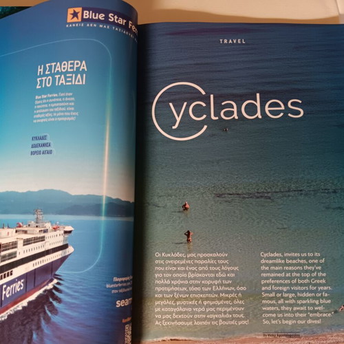 Onblue magazines by Blue Star Ferries, issues 2025 and 2026