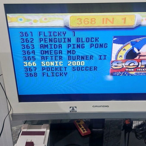 Retro 16-bit console like new with 2 controllers and Contra game