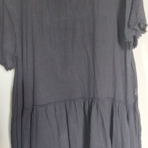 Black gauze dress one size like new