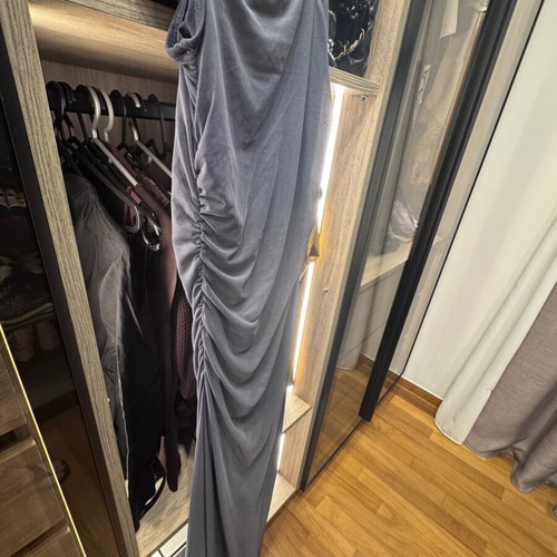 Pull and Bear dress size M polyester like new, petrol gray