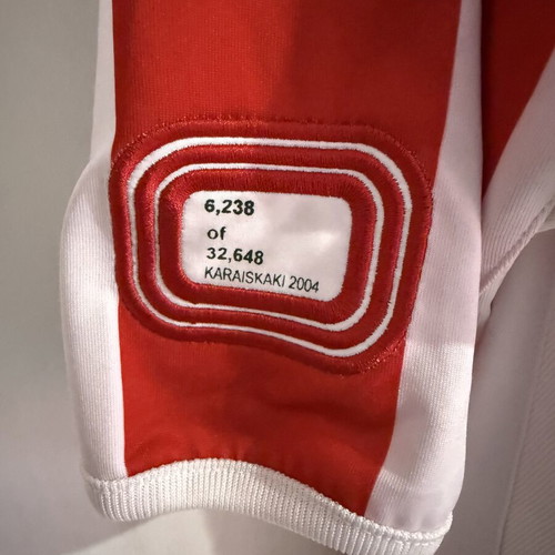 Olympiakos Giovanni Jersey numbered 2004/05 like new, one size L/XL