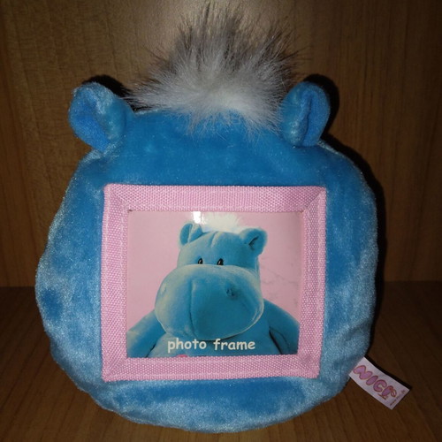 NICI plush hippopotamus with photo frame in excellent condition