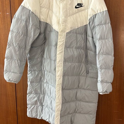 Nike Unisex Down Fill Jacket parka XL like new, white and grey