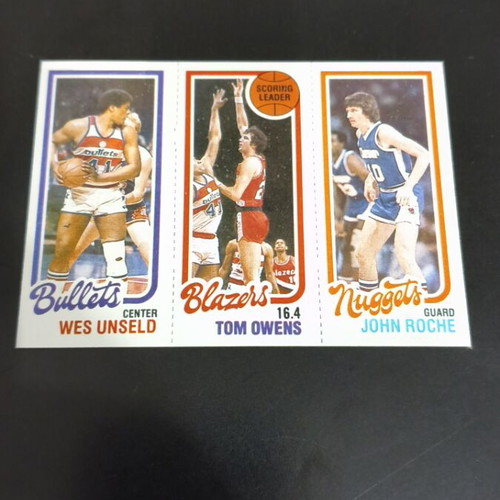 1980 Topps NBA Triple Mini Card mint condition