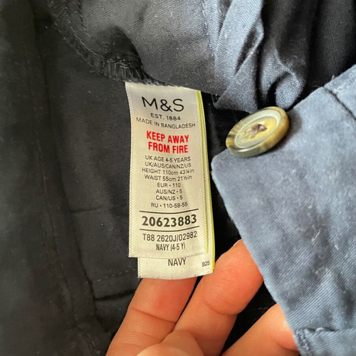 Marks & Spencer boys' pants set of 3, size 5 years, like new