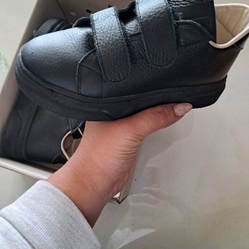 Babywalker Black Leather Shoes Size 28 Like New