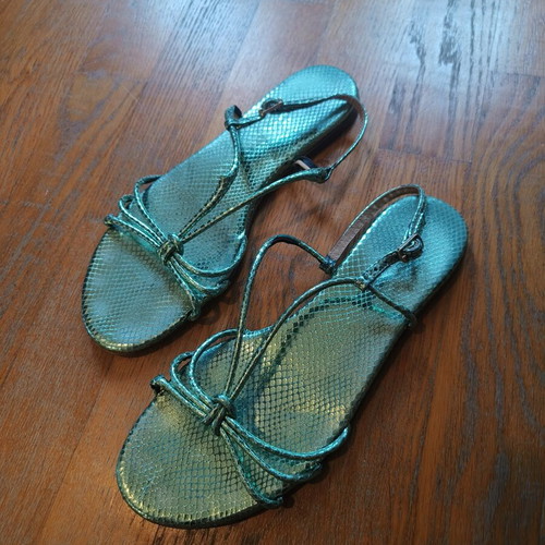 H&M turquoise sandals size 39