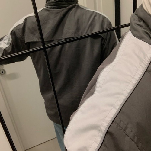 Jacket used, size Medium, gray