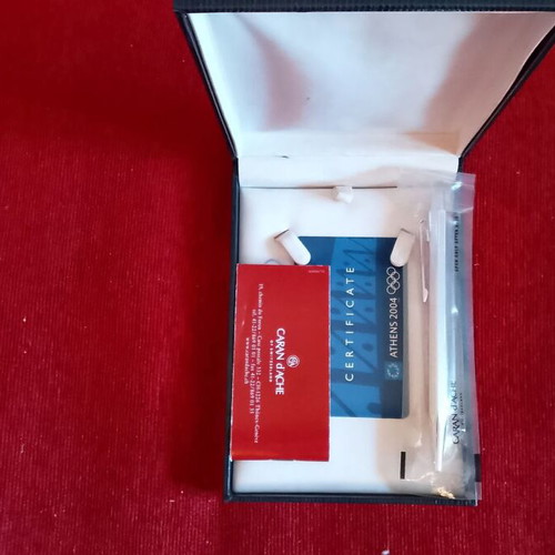 Caran d'Ache silver pen set Olympic Games Athens 2004 like new
