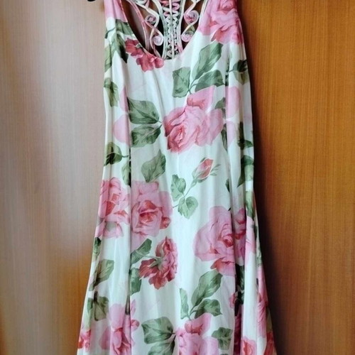 René Derhy dress like new, multicolor, muslin fabric, size L-XL