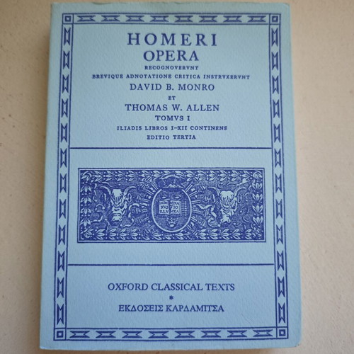 Homeri Opera Iliadis Volume 1 used, books 1 to 12