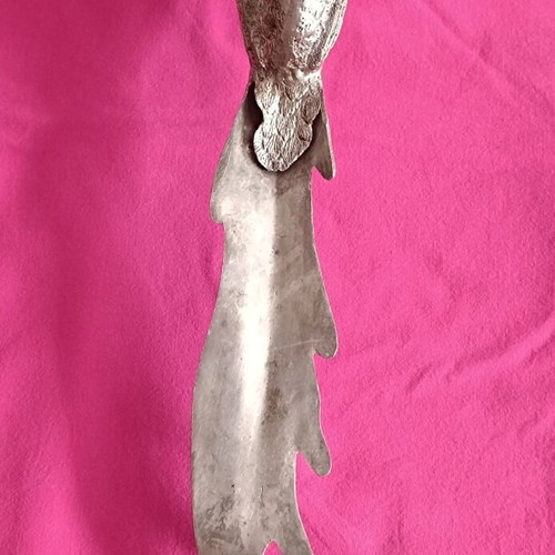 Vintage silver metal pheasant figurine like new