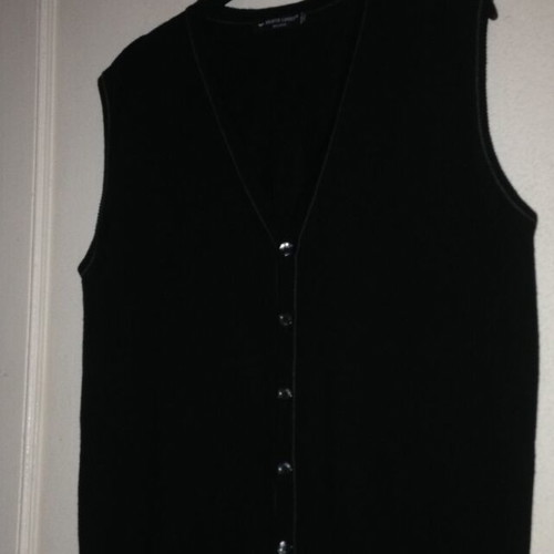 Berto Lucci wool vest used, black