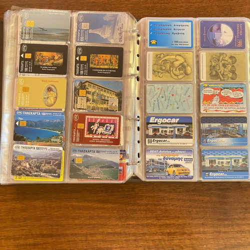 Phone cards set of 420 pieces like new with album