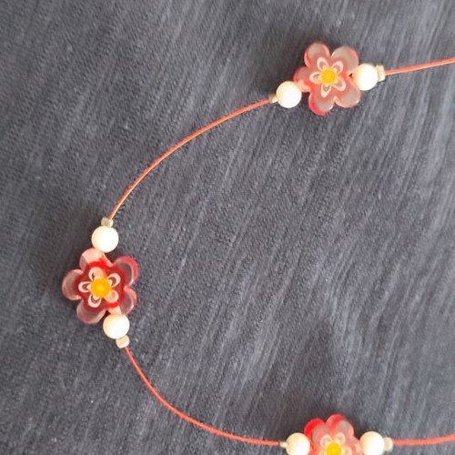 Handmade necklace with Murano beads new
