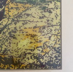 Tempera painting used, signed by A.Tsionis