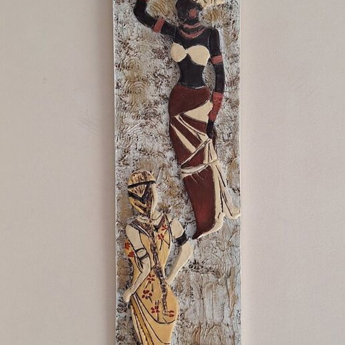 Ethnic Handmade Wall Decor with Clay Figures