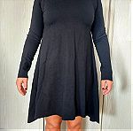  Μαύρο φόρεμα NEJMA με πιέτες στην πλάτη μέγεθος S/M