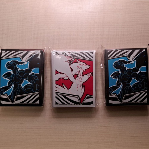 Pokemon TCG Card Sleeves Reshiram & Zekrom sealed set of 3