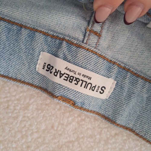 Denim skirt Pull & Bear used, size S 36 8, blue mini