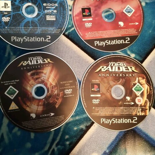 Tomb Raider games PS2 collection used, set