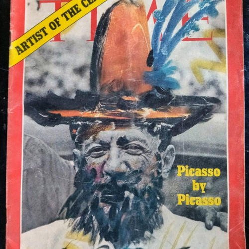 Time Picasso magazine used, 1971 edition, collectible 60 pages