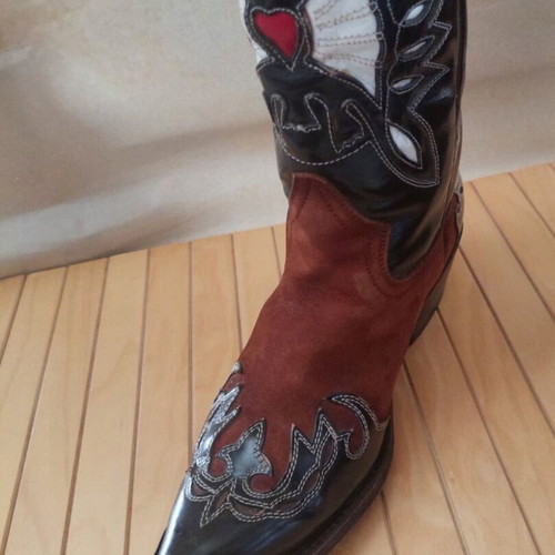 Buffalo Western Boots Flora like new, brown leather, size 38