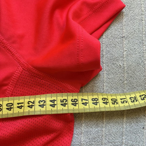 Nike Dry Miler V-Neck Running Shirt, red, size M