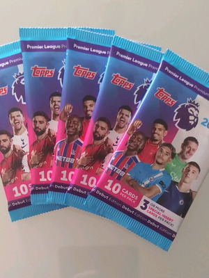 Topps Premier League 2026 καινούργια, 5 σφραγισμένα φακελάκια κάρτες