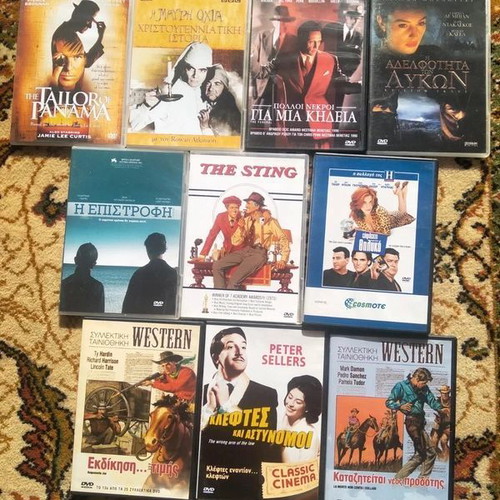 Pack of 48 used DVD movies with subtitles