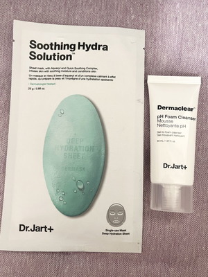 Dr Jart σετ περιποίησης με hydra sheet mask και foam cleanser καινούργια