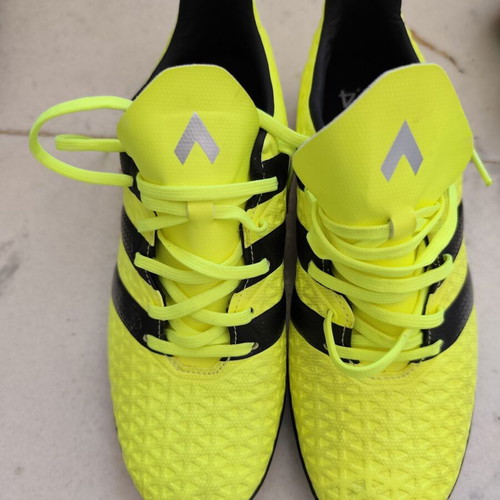 Adidas Ace 16.4 turf shoes as-new, size US8-UK7.5-EU41 1/3 men, yellow