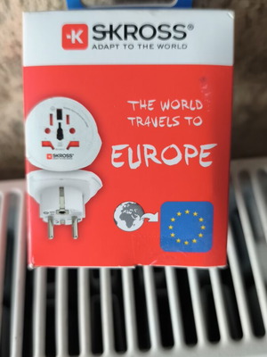 Skross Country Travel Adapter ευρωπαϊκός αντάπτορας πρίζας καινούργιο