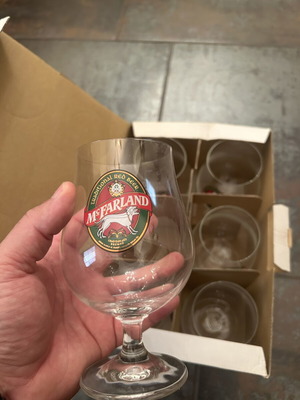 McFarland beer glasses, new