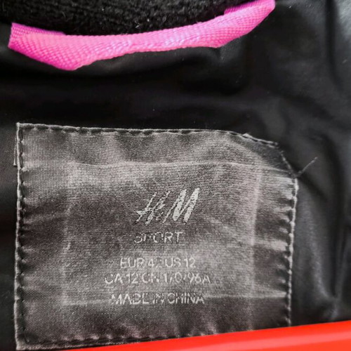 H&M sleeveless women's jacket black like new, size 42