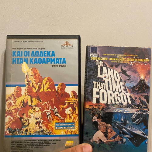 VHS pack used, two videotapes with subtitles