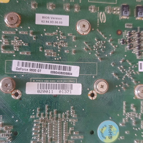 Gigabyte GeForce 9600 GT graphics card used