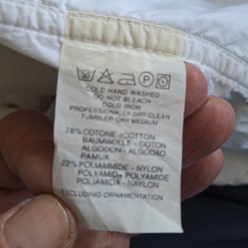 Trussardi Jeans men's windbreaker jacket, white, size S/M