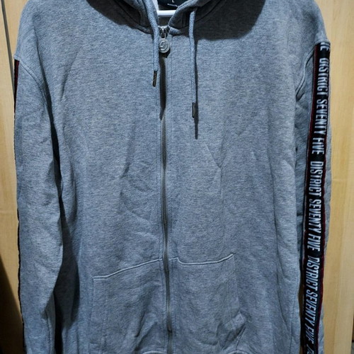 District women's sweatshirt jacket used, gray, size L oversize