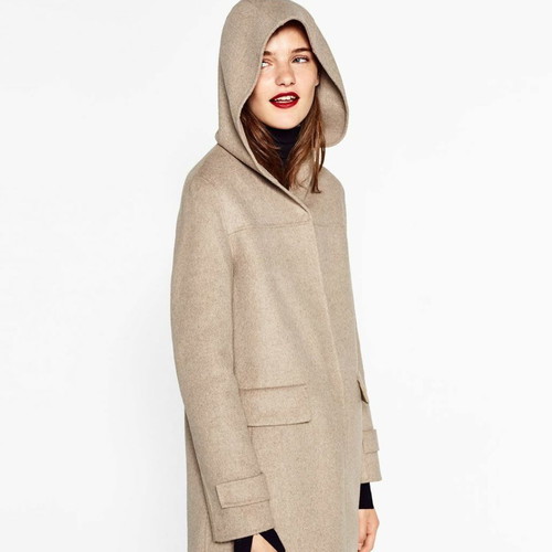 Zara παλτό μέγεθος Medium μπεζ μεταχειρισμένο