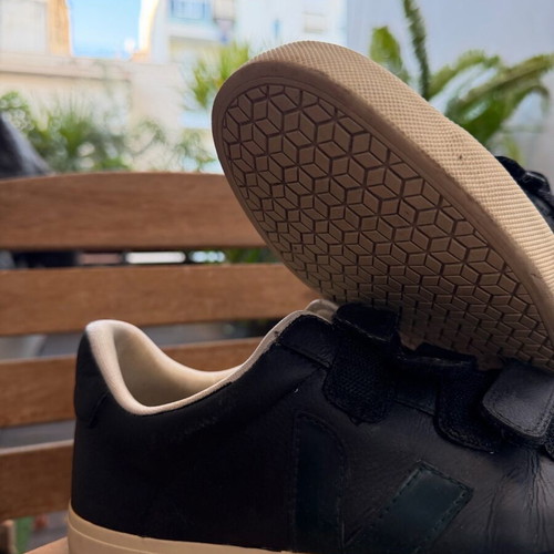 Veja Recife Velcro used black custom sneakers size 43