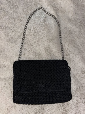 Handmade black crossbody bag new