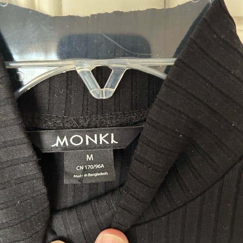 Monki women's dress medium black like new
