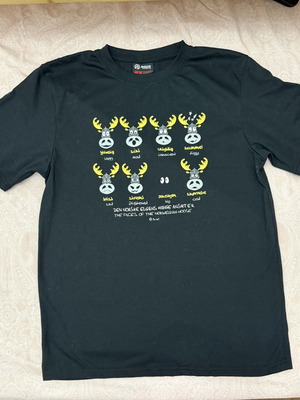 Rock Expedition black t-shirt The Faces of the Norwegian Moose like new, size S