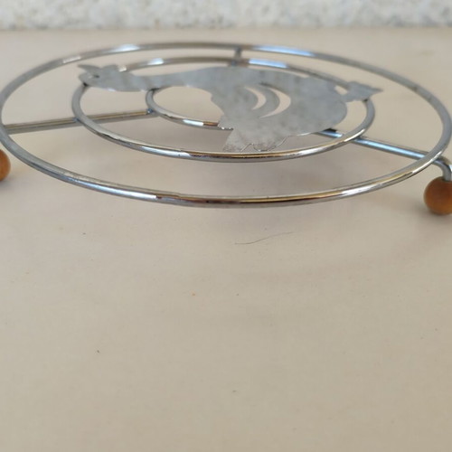 Stainless steel kitchen rack like new with duck design