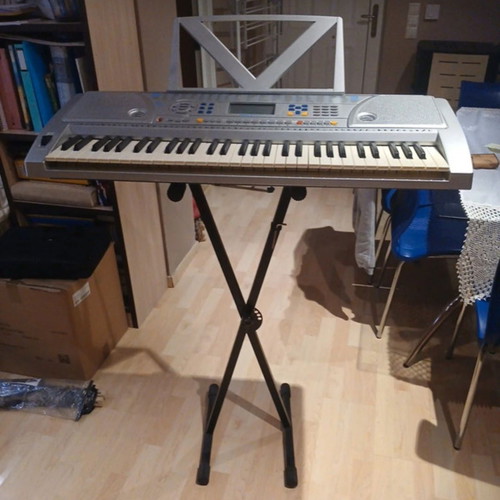 Harmonium with music stand and base, like new condition
