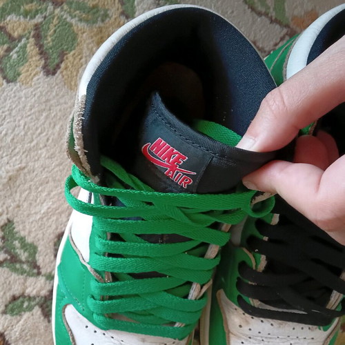 Jordan 1 High Lucky Green sneakers used size 41