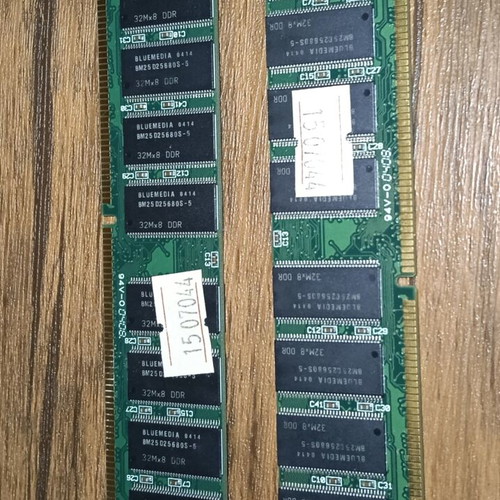 Blue Media 512MB DDR PC400 RAM used, pack of 2