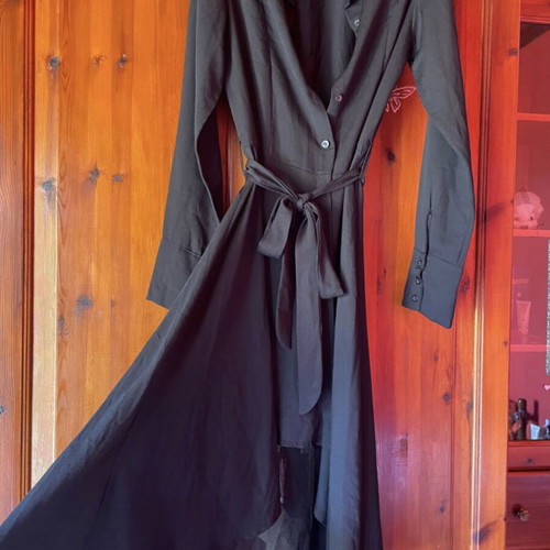 Lynne Semi-See Dress Black Like New, Size L