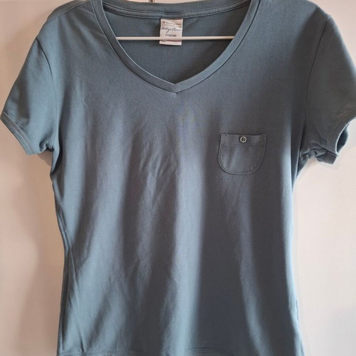 Champion women's t-shirt XL V-neck turquoise new